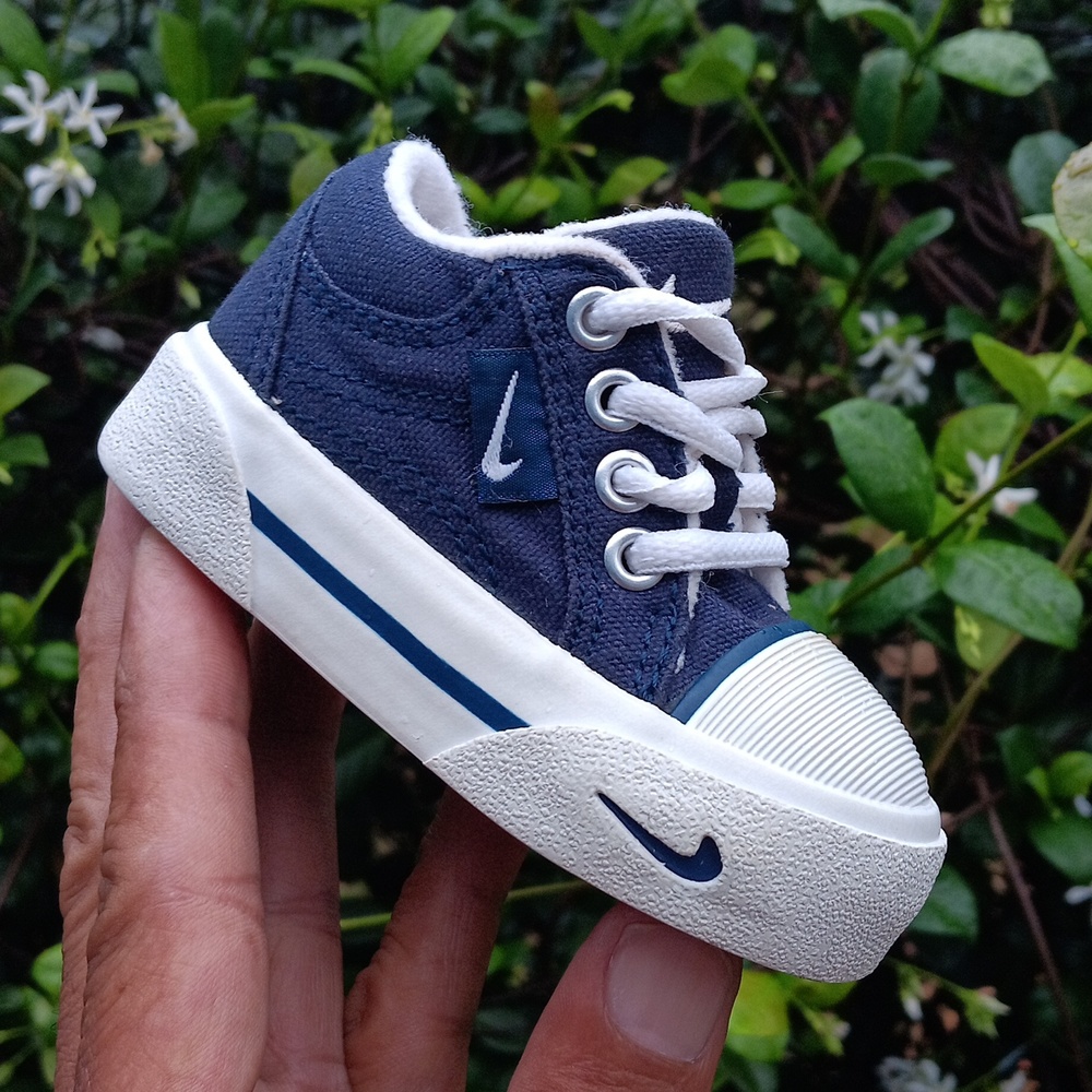 Rare Vintage 90s Nike Baby Hermosa Canvas Size 2C #850154-411 Shoes - Picture 5 of 17